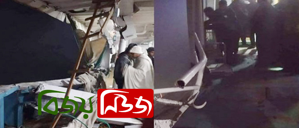 মেঘনায় দুই ল‌ঞ্চের সংঘর্ষ,আহত ৬