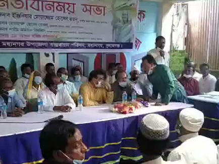 মধ্যনগর থানাকে উপজেলা ঘোষণার দাবিতে মতবিনিময় সভা