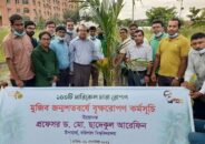 মুজিব জন্মশতবর্ষ উপলক্ষে  বরিশাল বিশ্ববিদ্যালয়ে ফলজ বৃক্ষরোপন কর্মসূচির উদ্বোধন