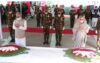 বঙ্গবন্ধুর সমাধিতে রাষ্ট্রপতি-প্রধানমন্ত্রীর শ্রদ্ধা