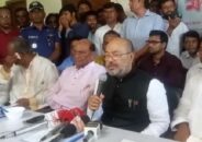 ধর্মপাশায় ত্রান ও দুর্যোগ প্রতিমন্ত্রী বন্যাদুর্গত এলাকা পরিদর্শন করেন