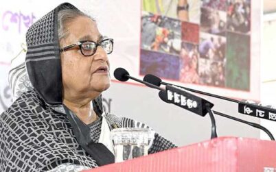 সাহস থাকলে বাংলাদেশে আসে না কেন: প্রধানমন্ত্রী
