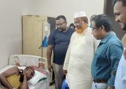 সাংবাদিক শামীম আহমেদকে দেখতে হাসপাতালে নগর জামায়াতের আমির