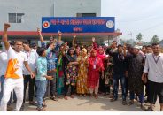 বরিশাল শের ই বাংলা মেডিকেল কলেজ ওয়ার্ড মাস্টারেরঅপসারণের দাবিতে মানববন্ধন