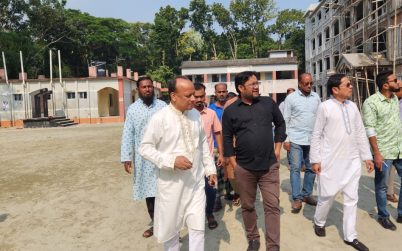 চন্দ্রমোহনে এলজিইডির বিভিন্ন প্রকল্পের কাজ পরিদর্শনে নির্বাহী প্রকৌশলী