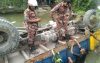 ঢাকা-বরিশাল মহাসড়কে নিয়ন্ত্রণ হারিয়ে ট্রাক উল্টে পুকুরে পড়ে নিহত- ২,আহত ২১