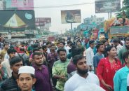 ছাত্র জনতার ঢাকা- বরিশাল মহাসড়ক ব্লকেড