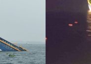 মেঘনায়  ঝড়ের  ডুবে গেছে ছয়টি বাল্কহেড