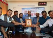 বাবুগঞ্জে ইউএনও ফারুক আহমেদকে সাংবাদিকদের সংবর্ধনা