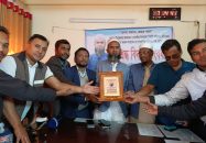 বাবুগঞ্জে ইউএনও ফারুক আহমেদকে সাংবাদিকদের সংবর্ধনা