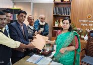 বরিশাল-৩ আসনে জাতীয় পার্টির তাপস মনোনয়নপত্র সংগ্রহ করেন