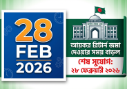 আয়কর রিটার্ন জমা দেওয়ার সময় বাড়ল