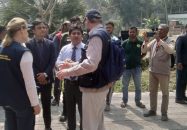 উজিরপুরে ইউএনও আলী সুজার সাথে ইউরোপীয় পর্যবেক্ষকদের সাক্ষাৎ।