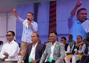বরিশালের জনসভা যোগদিলেন তারেক রহমান