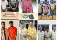 বরিশালে মাদকবিরোধী অভিযানে অস্ত্র-ইয়াবা-গাঁজাসহ ২১ জন আটক